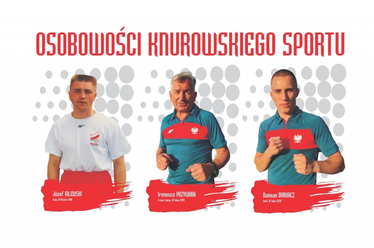 grafika przedstawiająca olimpijczyków z Knurowa